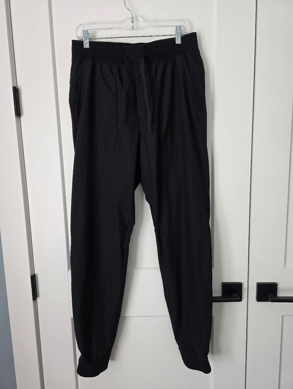Lululemon ABC Joggers Warpstreme Men's L Black Drawstring Jogger Pants